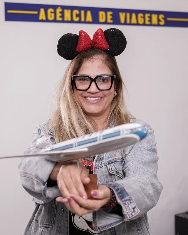 Cátia Justo, sócia fundadora da CatiAérea, no escritório em Porto Alegre