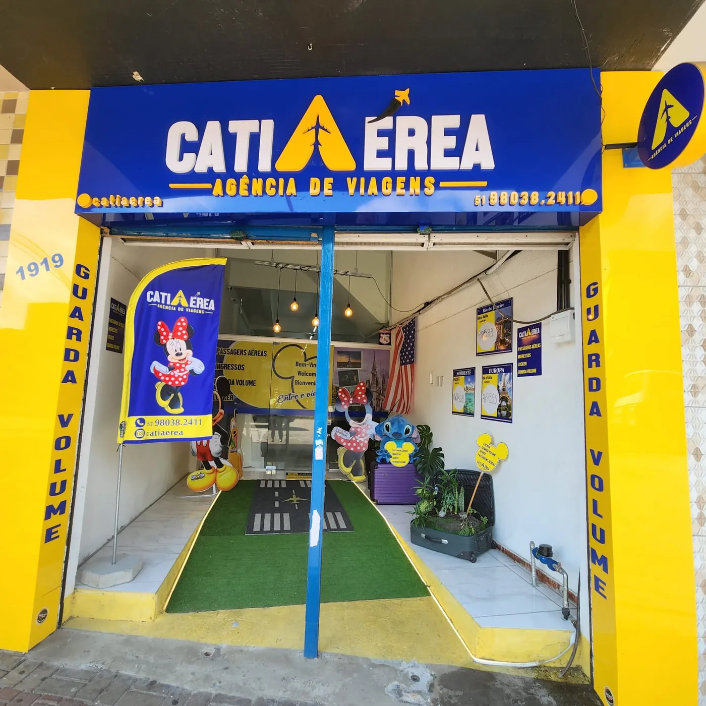 Fachada da CatiAérea na Av. Assis Brasil, 1919, em Porto Alegre
